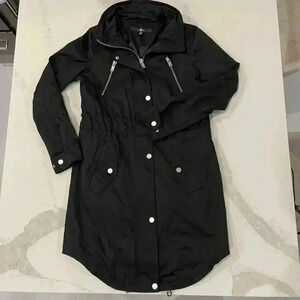 7 For All Mankind Womens XS Water Repellent Tunnel Anorak Jacket Trench Raincoat